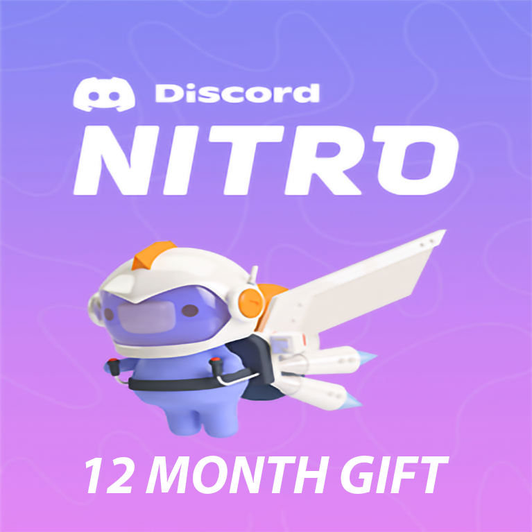Discord Nitro with 2 Boosts - 12 Month Gift