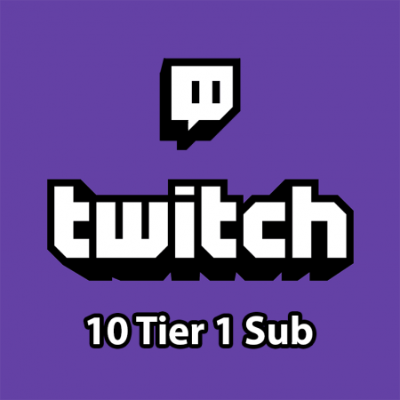 Twitch - 10 Tier 1 Gifted Sub