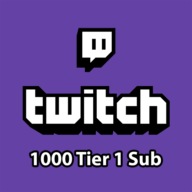 Twitch - 1000 Tier 1 Gifted Sub