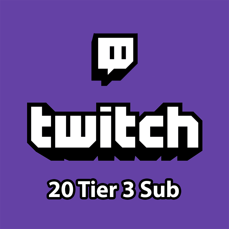 Twitch - 20 Tier 3 Gifted Sub
