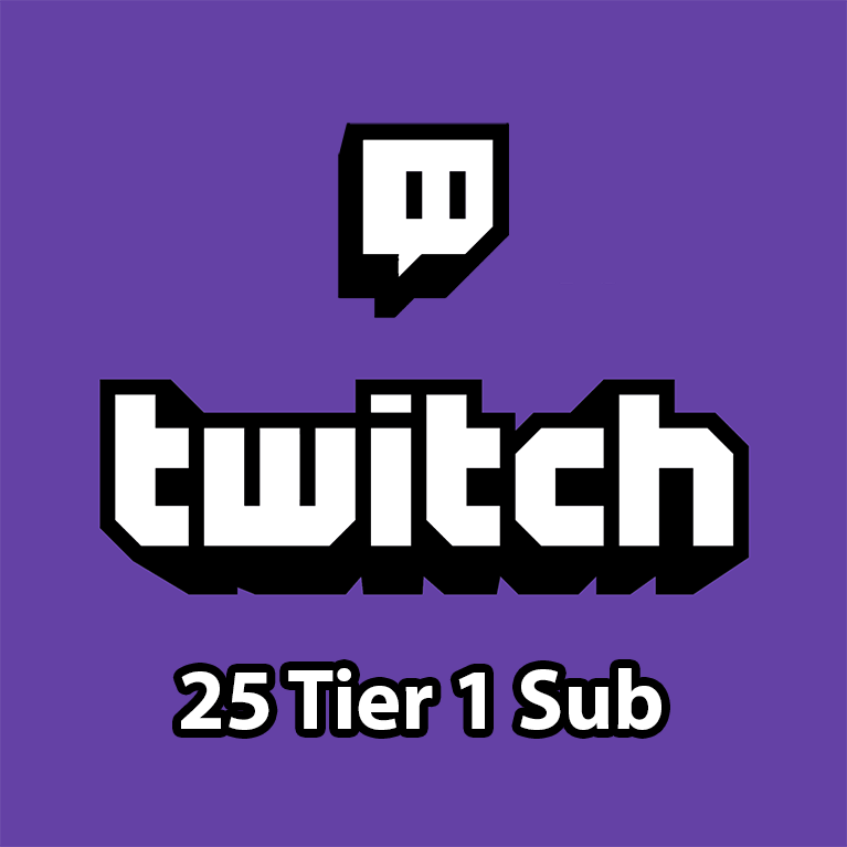 Twitch - 25 Tier 1 Gifted Sub