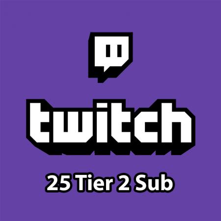 Twitch - 25 Tier 2 Gifted Sub