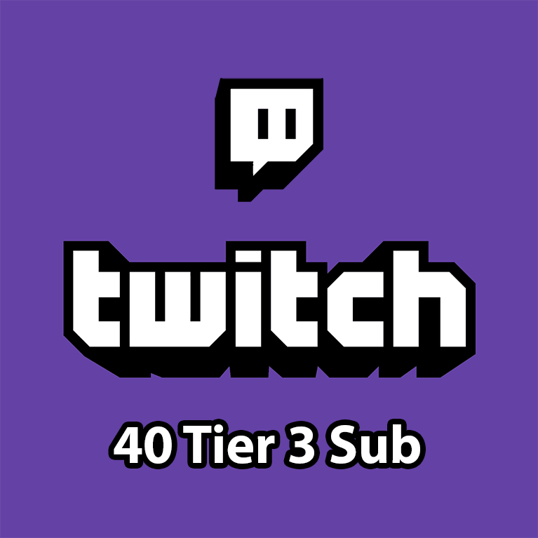 Twitch - 40 Tier 3 Gifted Sub