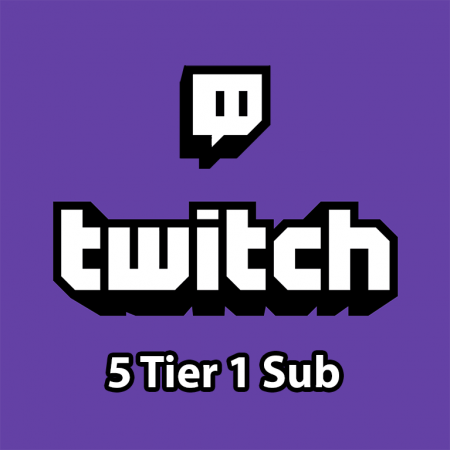 Twitch - 5 Tier 1 Gifted Sub