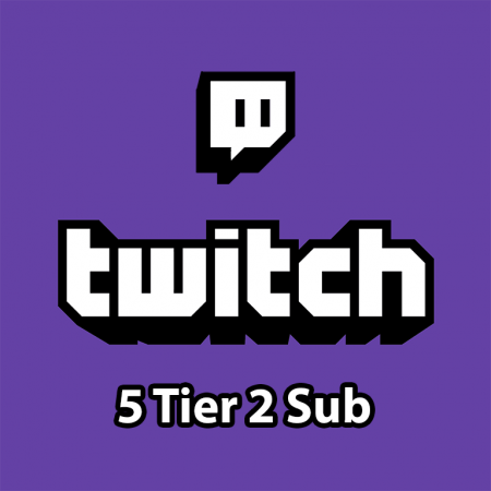 Twitch - 5 Tier 2 Gifted Sub