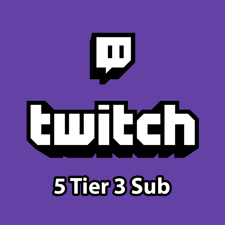 Twitch - 5 Tier 3 Gifted Sub