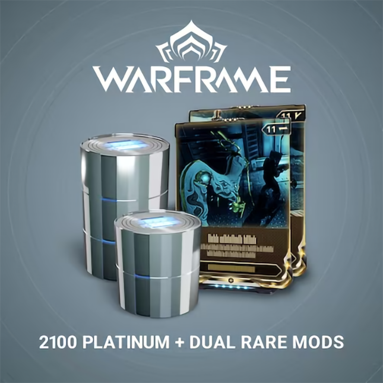 Warframe - 2100 Platinum + Dual Rare Mods