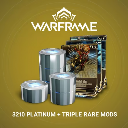 Warframe - 3210 Platinum + Triple Rare Mod